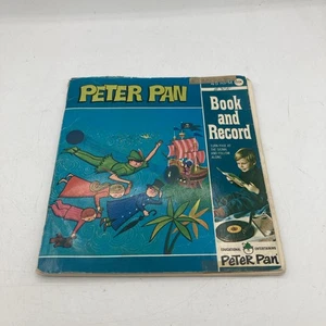 Peter Pan Records Peter Pan 1939 Book and 45 RPM Record Vintage See Read Hear - Picture 1 of 13
