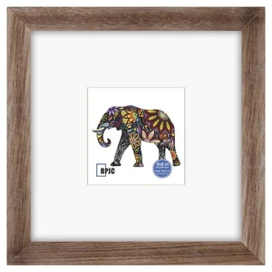 8x8 Soild Wood Picture Frame with High Definition Glass Display Pictures 4x4 ... - Picture 1 of 9