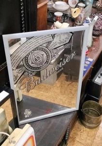 Vintage Spiegelbild aus Sammlung Werbung Amerikanisches Bier Budweiser - Bild 1 von 3
