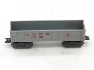 Marx Trains O Gauge 8 Wheel Gray 347100 Pennsylvania Gondola - Picture 1 of 6