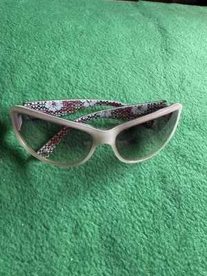 Solo marcos de gafas de sol Coach Sarah S437 con estampado floral de tortuga a rayas   Foto 1 de 4