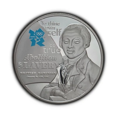 GRAN BRETAÑA. 2010, 5 libras, plata - Espíritu Olímpico Abolición Esclavitud RARO Foto 1 de 4