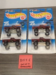 Lot of 4 1997 Hot Wheels Commando Truck #601 1:64 Diecast Cars - Picture 1 of 11