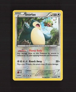 Carta Pokemon Snorlax 118/162 Breakthrough Reverse Holo LP - Foto 1 di 10