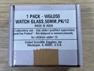 United Scientific Watch Glass - 50mm - Package Of 12 - WGL050 - Picture 1 of 5