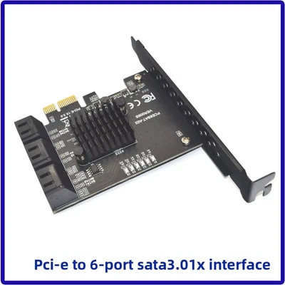 Pcie to 6/8/10 Ports SATA 3 III 3.0 6 Gbps SSD Adapter Pci-E PCI Controller Expa - Image 1 of 4