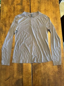 Athleta Crew Top Long Sleeve Top S Small Brown. Excellent Condition Super Soft - Picture 1 of 5