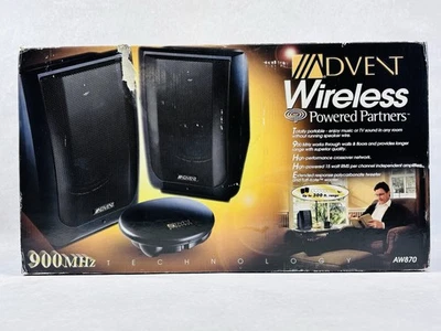 Sistema de altavoces Advent AW870 Wireless Powered Partners 900 MHz nuevo en caja Foto 1 de 4