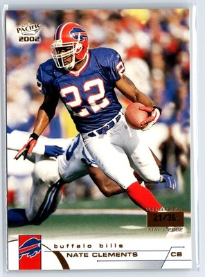 2002 Pacific Premiere Date #45 Nate Clements Bills /36 - Image 1 of 2