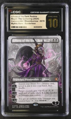 LILIANA OF THE DARK REALMS Bloomburrow Borderless Mythic CGC Pristine 10 MTG - Image 1 of 2