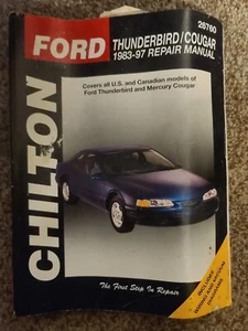 Ford Thunderbird Mercury Cougar 1983-97,Chilton Repair Manual - Picture 1 of 1