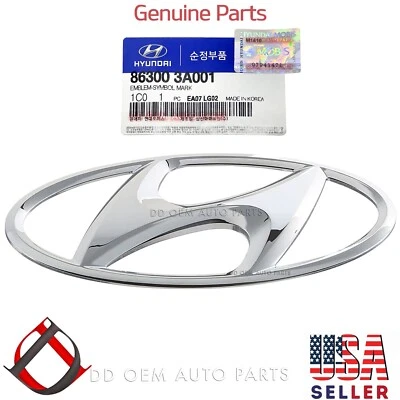 Emblema de parrilla delantera GENUINO 86300-3A001 para Hyundai Accent/Elantra 2006-2011 ✅ Foto 1 de 4