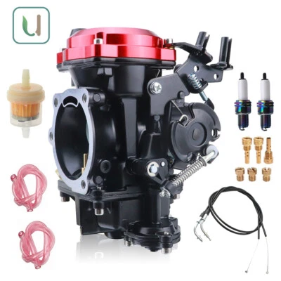 Carburador Fit CV40 Harley-Davidson Dyna & FXR 1988-2016 con cable de acelerador de 35"" Foto 1 de 4