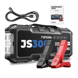 Portable JS3000 Battery Booster Pack Charger Power Jump Starter Box Heavy Duty - Picture 1 of 14