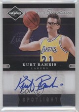 2011-12 Panini Limited Signatures Spotlight Silver /49 Kurt Rambis #37 Auto