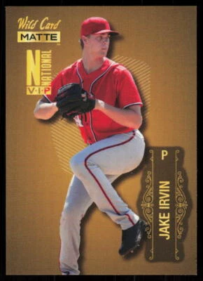 2022 Wild Card MATTE GOLD JAKE IRVIN #MBN-8  Baseball Rookie NATIONALS GOLD, RC - Image 1 of 2