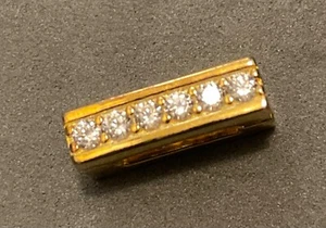 PANDORA Reflexions Timeless Sparkle clip charm Gold Plated - Picture 1 of 8