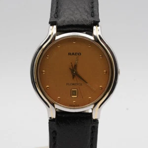 Rado Florence Men's Watch Steel Quartz 33MM Steel 129.3742.4 Vintage Wrist Watch - Picture 1 of 9