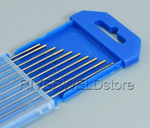 1.6mm x 150mm 1.5% Lanthanated TIG Tungsten Electrodes WL15 Gold Pack of 10 - Picture 1 of 6