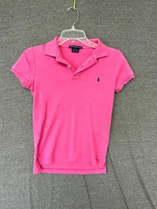 Polo Ralph Lauren Sport The Iconic Mesh Hombre Pequeño Rosa Algodón Dobladillo Alto-Bajo - Imagen 1 de 7