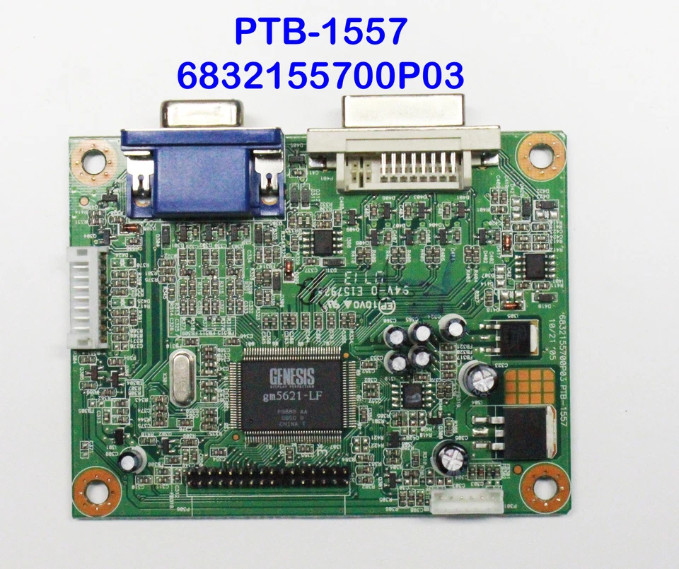Main Board PTB-1557 6832155700P03 For Monitor LCD IBM Lenovo L171P 9417 - Image 1 of 1