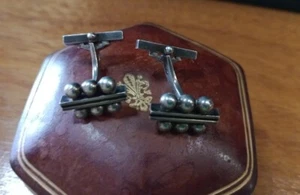 Georg Jensen Art Deco Cufflinks Silver 1910 - Picture 1 of 5