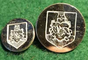 Royal Bermuda Regiment Buttons Silver Finish 20- 15mm - Picture 1 of 2