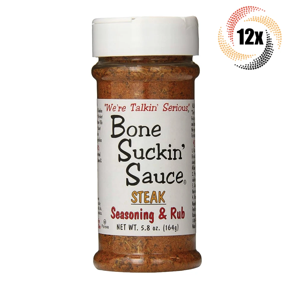 1 Original Bone Suckin Sauce Steak Seasoning & Rub 5.8 Oz MSG Gluten