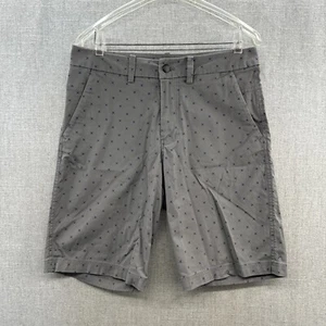 Lululemon Commission Short 10" Mens 31 Gray Geometric Chino Casual Pockets* - Picture 1 of 10