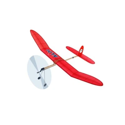 Freiflugmodell ALPI 66cm Holzbausatz Laser Cut Segelflieger mit Gummimotor Balsa - Bild 1 von 2