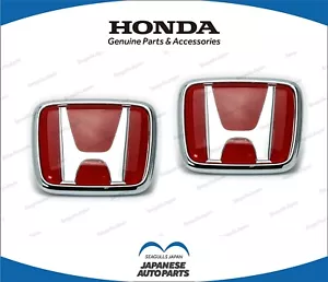 In Stock HONDA Genuine S2000 S2K AP1 2000-2003 "H" Red Emblem Badge Front & Rear - Picture 1 of 2
