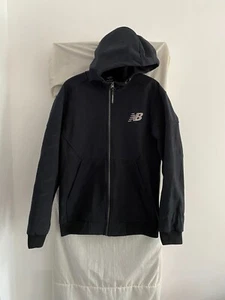 NEW BALANCE Black Hooded Softshell Jacket Size S - Picture 1 of 6