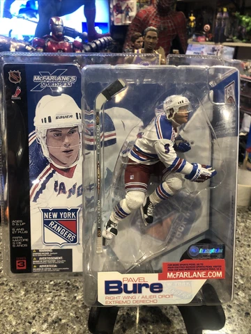 Pavel Bure in Home White Jersey New York Rangers NHL McFarlane Series 3 Figure Cover