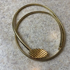 Vintage 1970’s Gold Plated Buckled Chain Belt - Picture 1 of 7