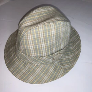 VIntage 1980's - Kangol Check New Market Trilby Small Size Men's Hat - Picture 1 of 15