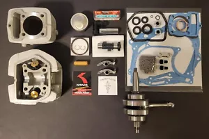 Honda XL100 XR100 CRF100 cylinder 125cc Kitaco DELUXE big bore kit with extras - Foto 1 di 7