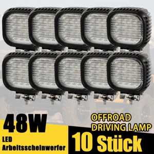 10X 48W Cree LED Reflektor roboczy 12V 24V Reflektor samochodowy Ciągnik Reflektor - Zdjęcie 1 z 10