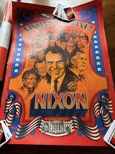 Vintage Präsident Richard M. Nixon Spiro Agnew Kampagnenposter NIXON'S THE ONE! - Bild 1 von 6