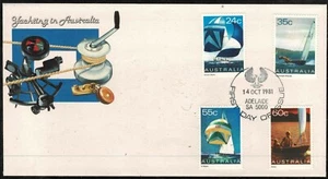 Australia 1981 Yachting In Australia FDC - Complete Set Of Four Stamps - Mint - Picture 1 of 1