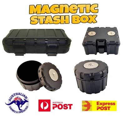 Magnetic Stash Safe Magnet Box Money Storage Secret Key Hidden GPS Compartment - Image 1 of 4