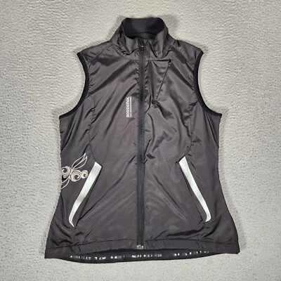 Rossignol Vest Women Small Black Full Zip Fleece Lined Ski Zip Pocket Outdoor - Image 1 of 4