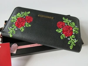 Rampage Zip Around Wallet Fits Your Phone Embroidered New With Tag With Gift Box - Picture 1 of 5