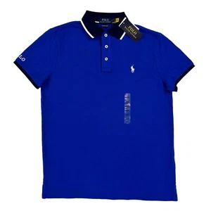 Polo Ralph Lauren Personalizado Calce Ajustado Polo - Azul (Pony Blanco) - Talla: Pequeña - Imagen 1 de 4