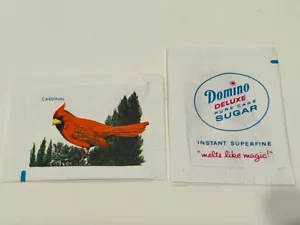 Domino Bird sugar packet 1960s advertising restaurant ephemera Cardinal deluxe - Picture 1 of 2
