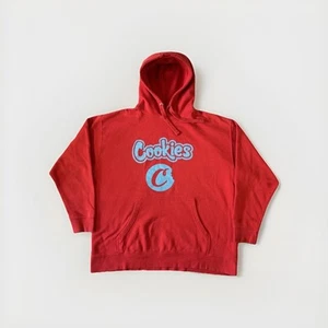 Cookies SF Berner Hoodie Mens 2XL Chest 27 Colorful Blue Fancy Y2k Vtg Stoney - Picture 1 of 9