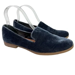Zapatos planos informales DV by Dolce Vita Target azul oscuro de terciopelo sin cordones talla 8,5 - Imagen 1 de 16