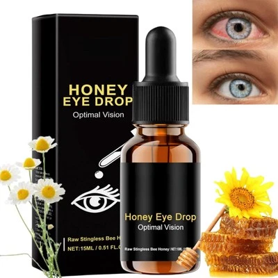 ‎CHENGJIN Honey Eye Drops,Bee Honey Serum for Eye,Stingless Bee Honey Eye Drop,Honey Eye