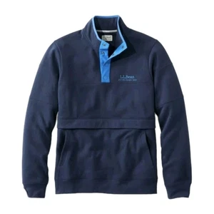 LL Bean Anorak Sudadera Para Hombres XXL Alta Azul Polar Interior Exterior Senderismo Campamento - Imagen 1 de 14