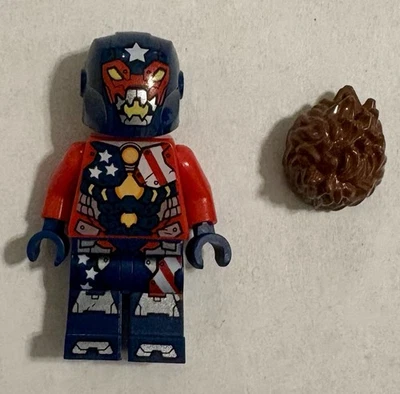 LEGO Marvel Super Heroes Justin Hammer Minifigura sh367 con Casco y Pelo Foto 1 de 4