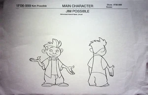 Disney's KIM POSSIBLE 2002 Production Studio Copy Storyboard Page 17X11 - Picture 1 of 2